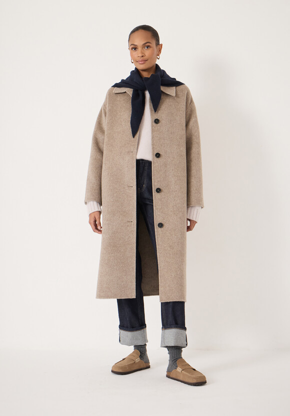 Edie Pure Wool Double Faced Coat